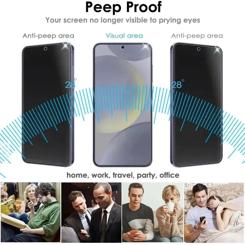 For Samsung Galaxy S26 Privacy Anti-Spy Tempered Glass / Full Coverage Screen Protector
