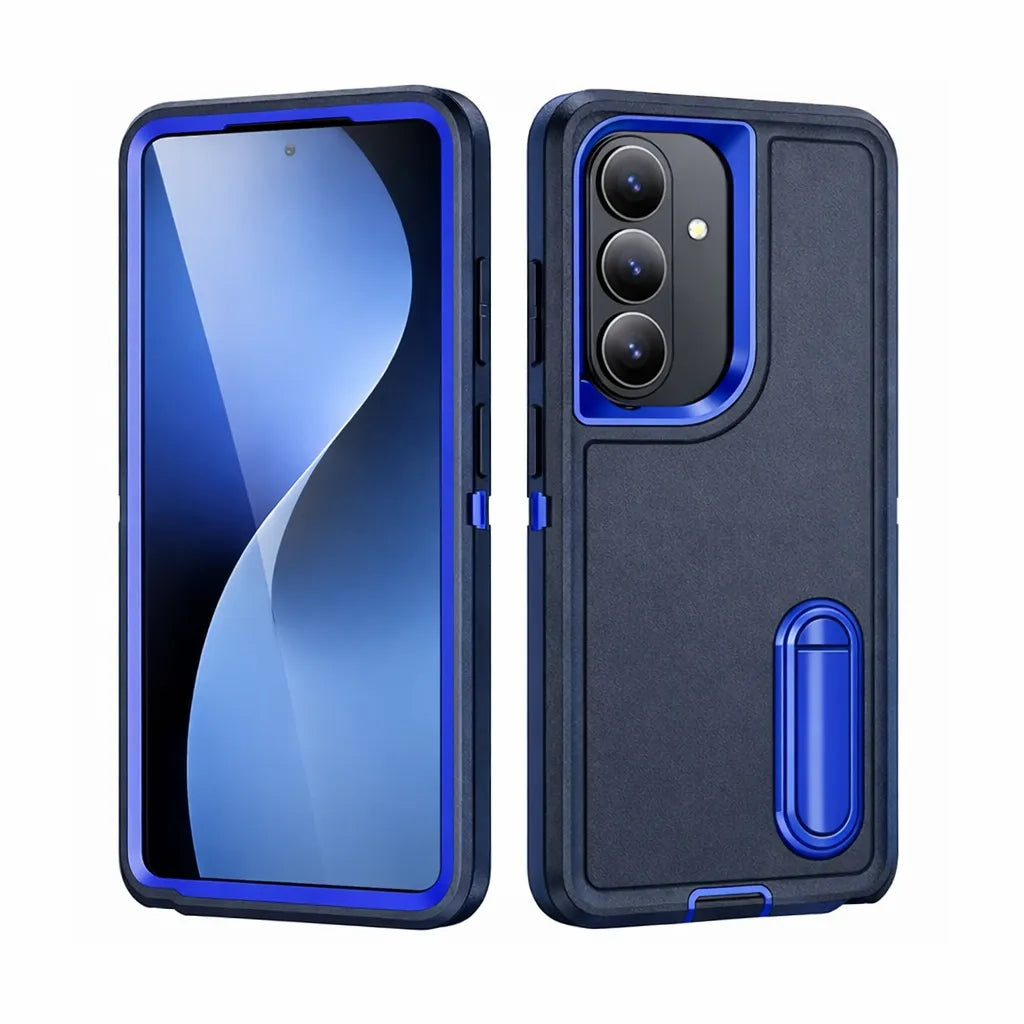 For Samsung Galaxy S26 Triple Builder With Stander Case Blue