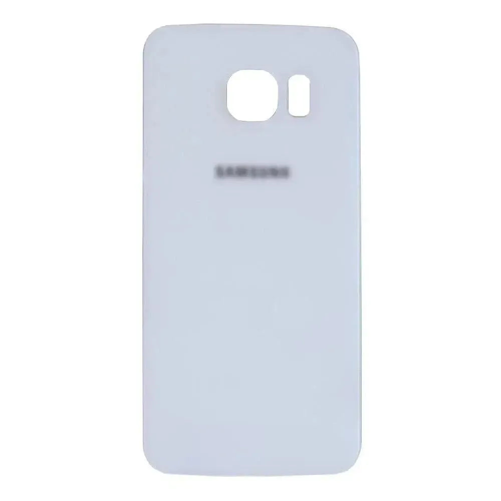 For Samsung Galaxy S6 Edge Battery Cover Rear Glass Replacement With Adhesive White