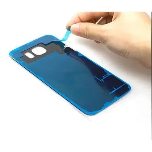 For Samsung Galaxy S6 Edge Plus Battery Cover Rear Glass Replacement With Adhesive Blue