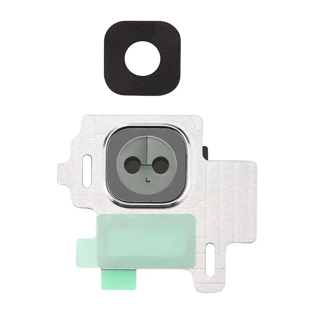 For Samsung Galaxy S8 Camera Lens Glass With Frame - Silver