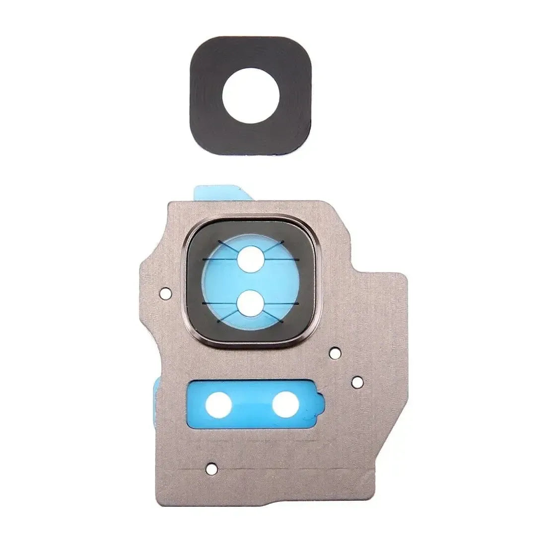 For Samsung Galaxy S8 Plus - Camera Lens Glass With Frame Gold