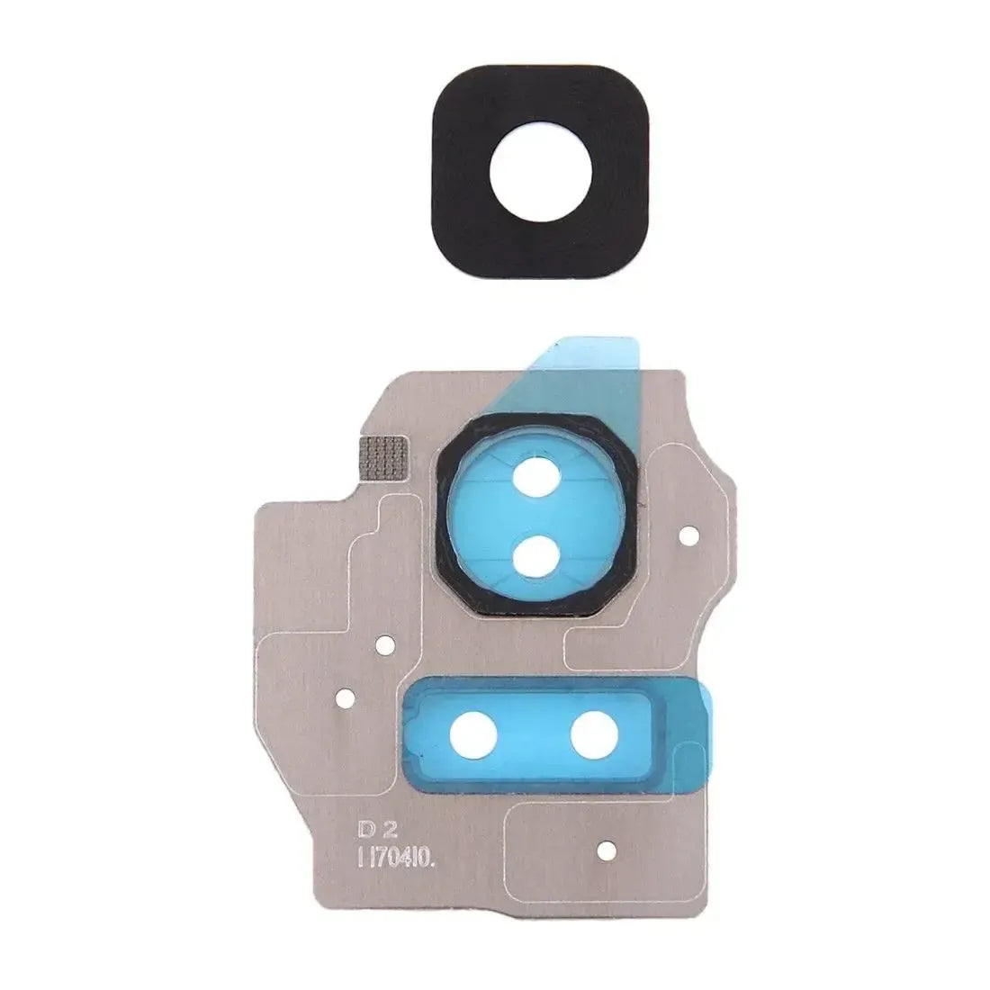 For Samsung Galaxy S8 Plus - Camera Lens Glass With Frame Gold