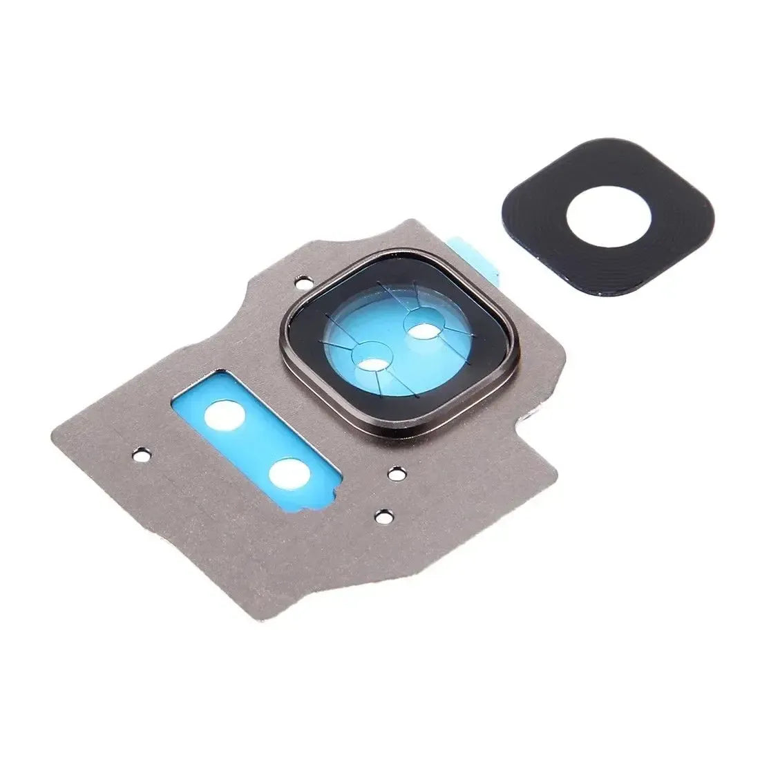 For Samsung Galaxy S8 Plus - Camera Lens Glass With Frame Gold