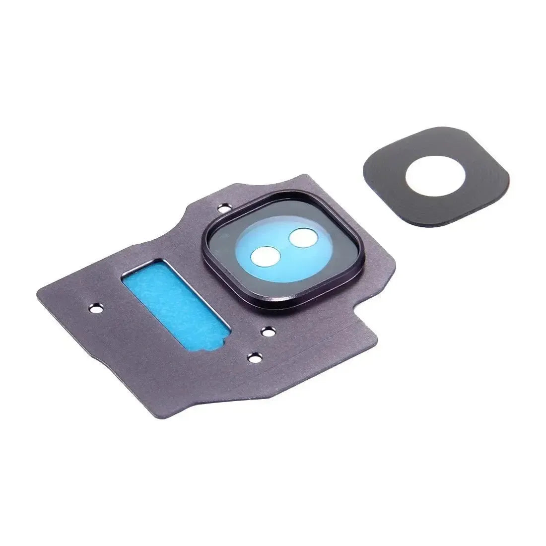 For Samsung Galaxy S8 Plus - Camera Lens Glass With Frame Grey