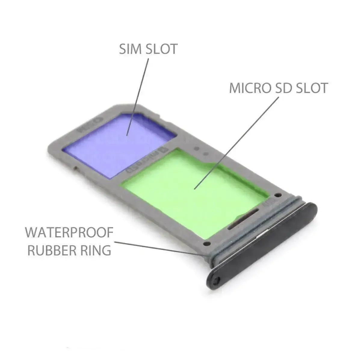 For Samsung Galaxy S9 / S9 Plus SIM & SD Card Tray Holder Purple