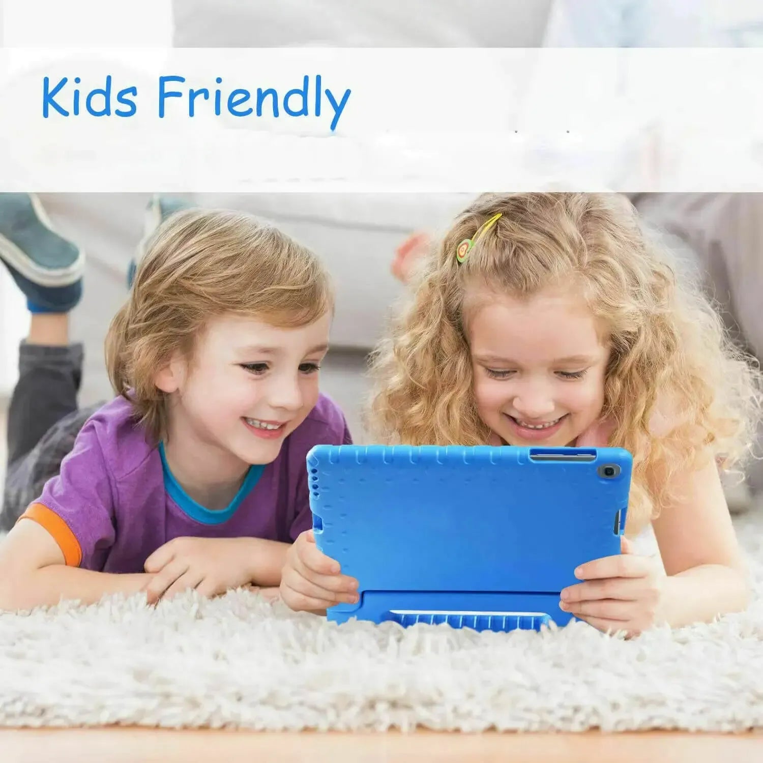 For Samsung Galaxy Tab A 8.0" 2019 Kids Case Shockproof Cover With Stand Blue