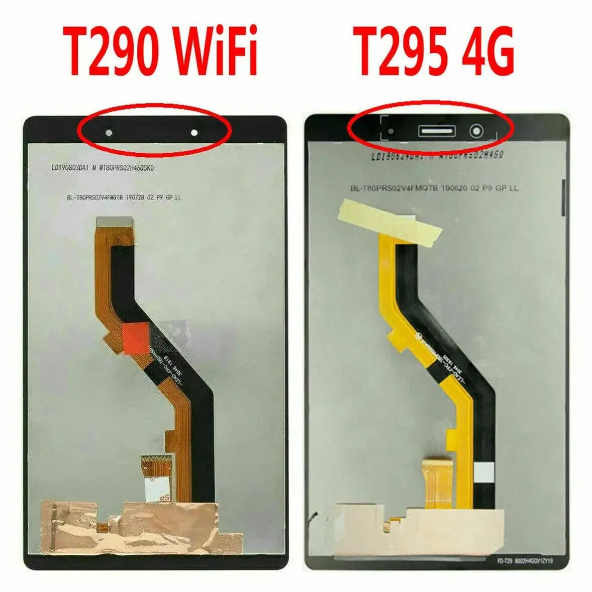 For Samsung Galaxy Tab A 8.0" 2019 T290 LCD Screen Replacement Black