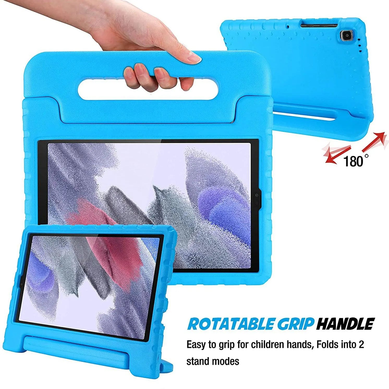 For Samsung Galaxy Tab A11 Kids Case Shockproof Cover With Stand - Blue