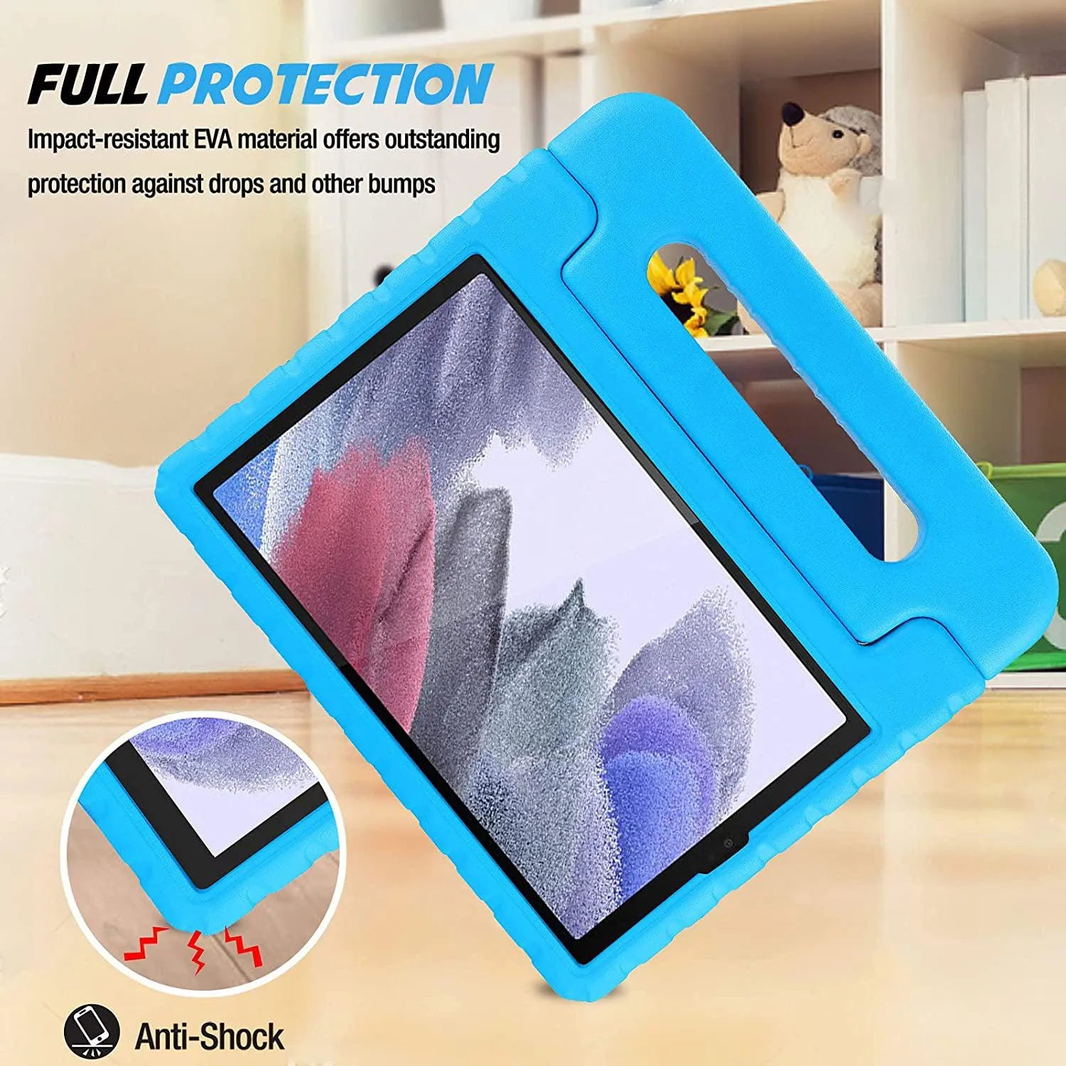 For Samsung Galaxy Tab A11 Kids Case Shockproof Cover With Stand - Blue