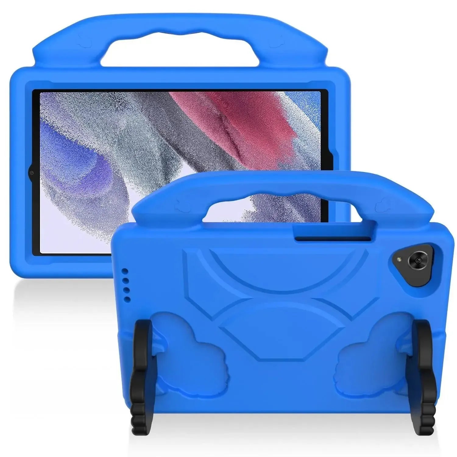 For Samsung Galaxy Tab A11 Kids Friendly Case Shockproof Cover With Thumbs Up - Blue