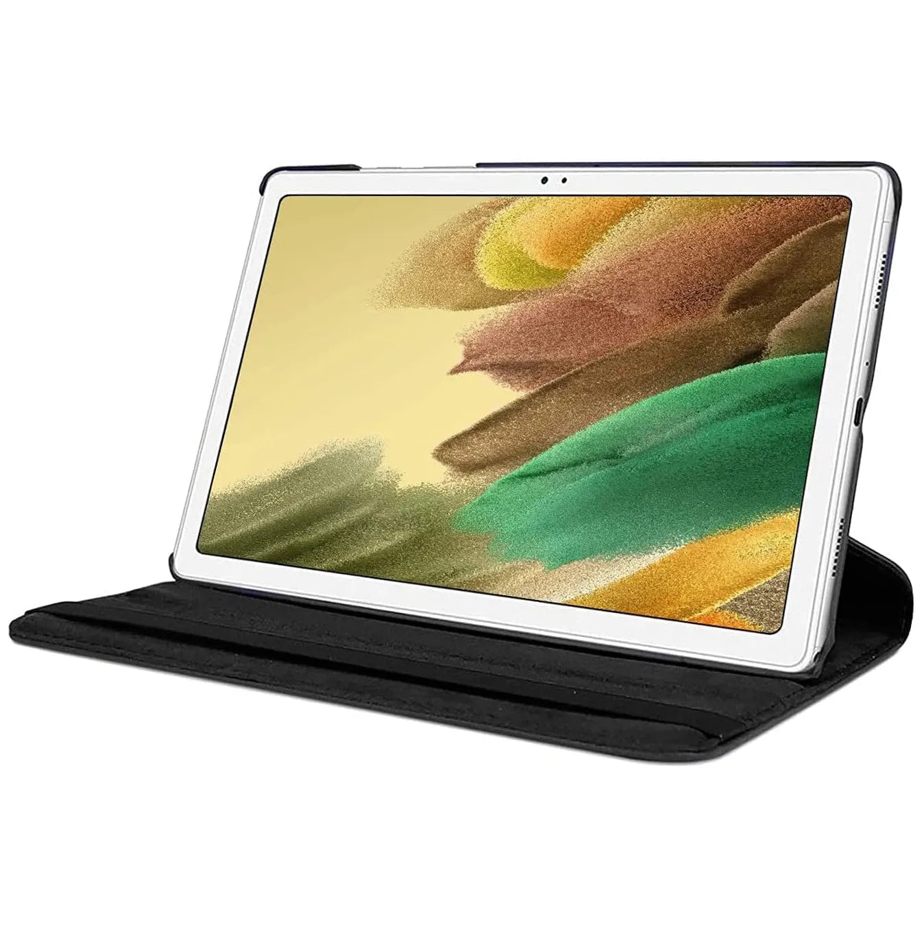 For Samsung Galaxy Tab A11 Tablet Case 360 Rotating PU Leather Cover - Black