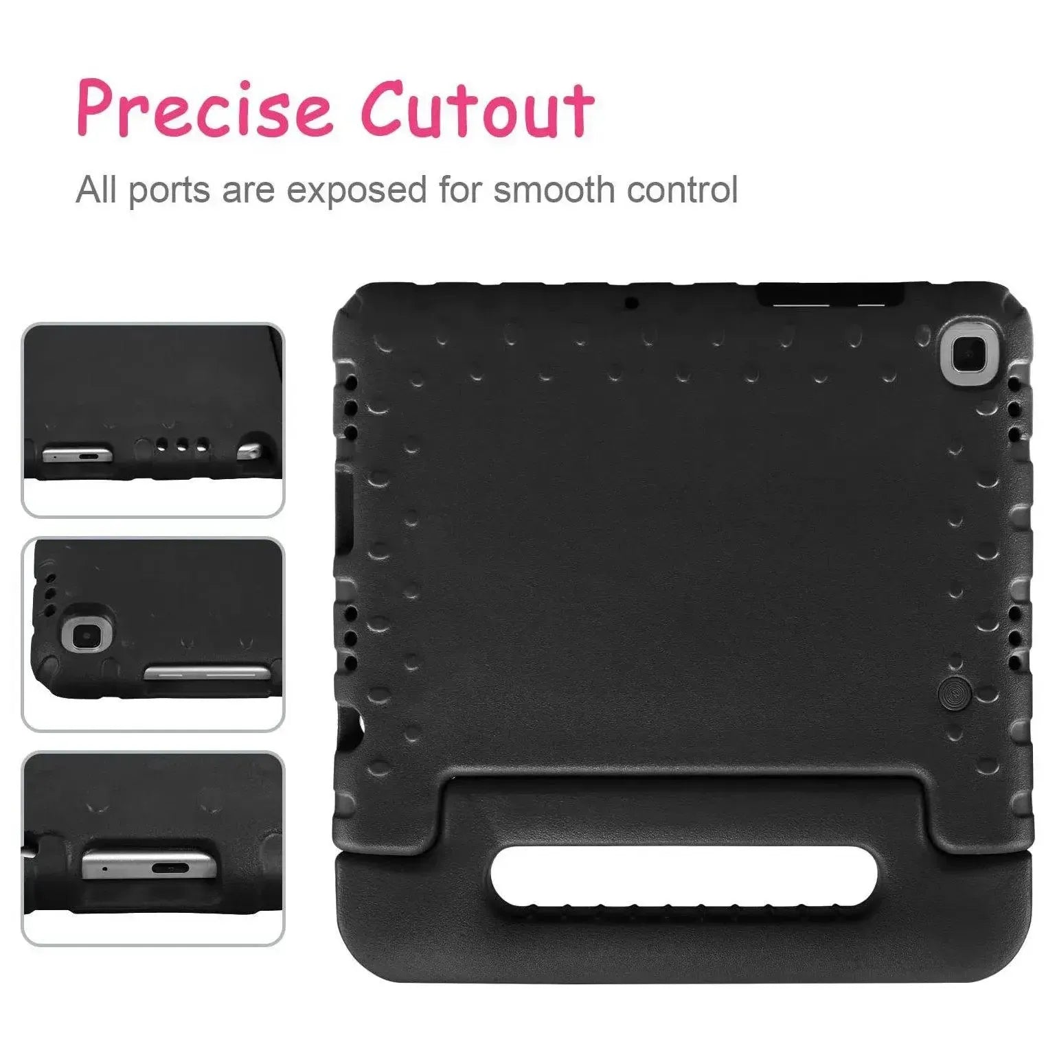 For Samsung Galaxy Tab A7 10.4 2020 Kids Case Shockproof Cover With Stand - Black