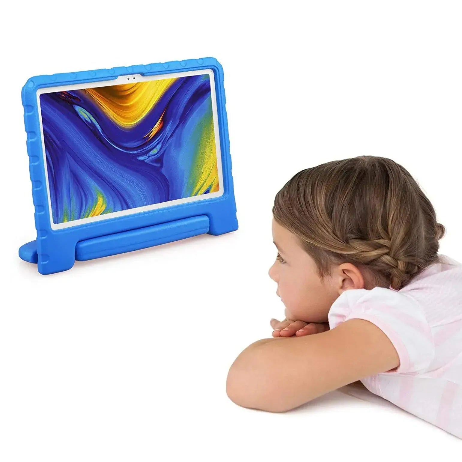 For Samsung Galaxy Tab A7 10.4 2020 Kids Case Shockproof Cover With Stand - Blue