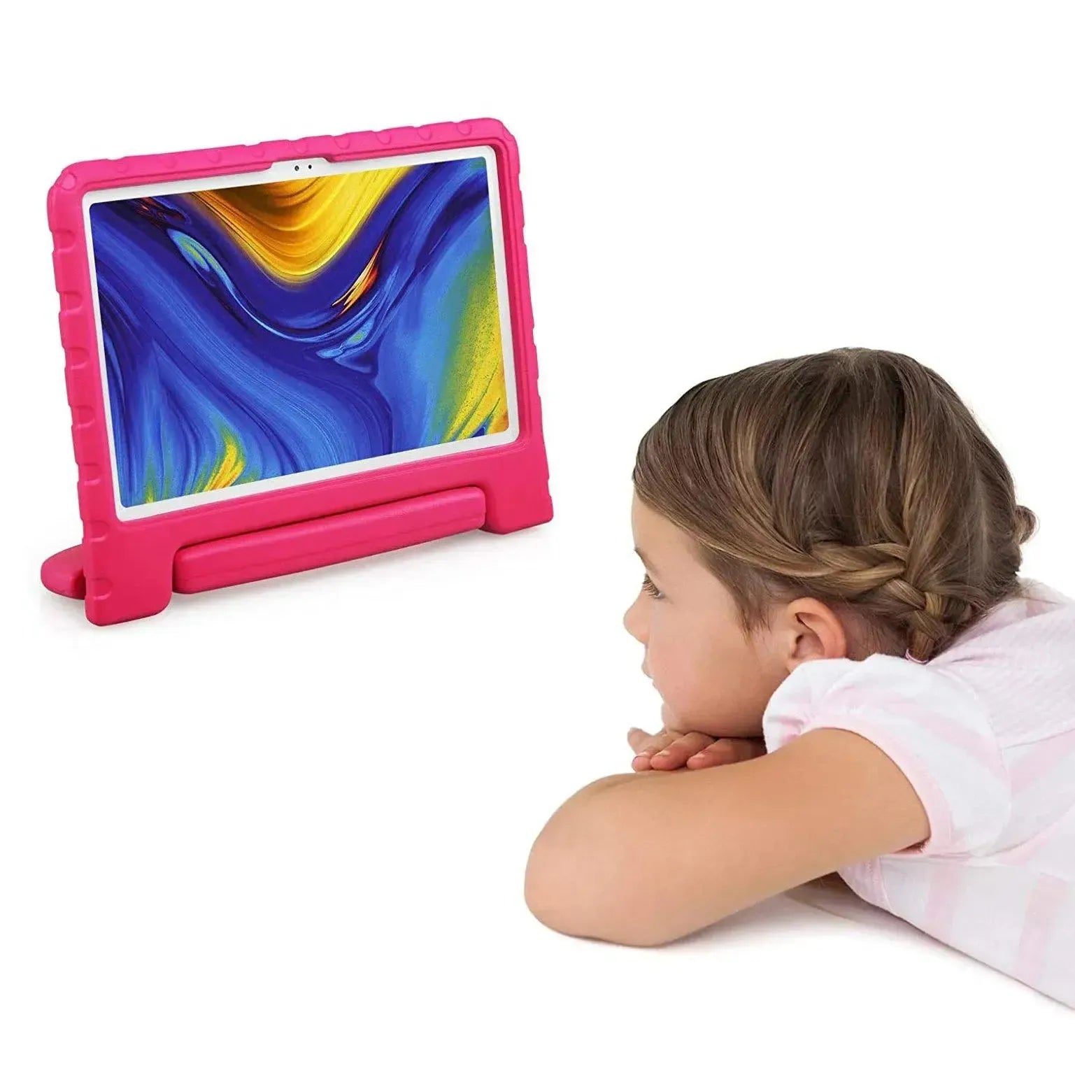 For Samsung Galaxy Tab A7 10.4 2020 Kids Case Shockproof Cover With Stand - Pink