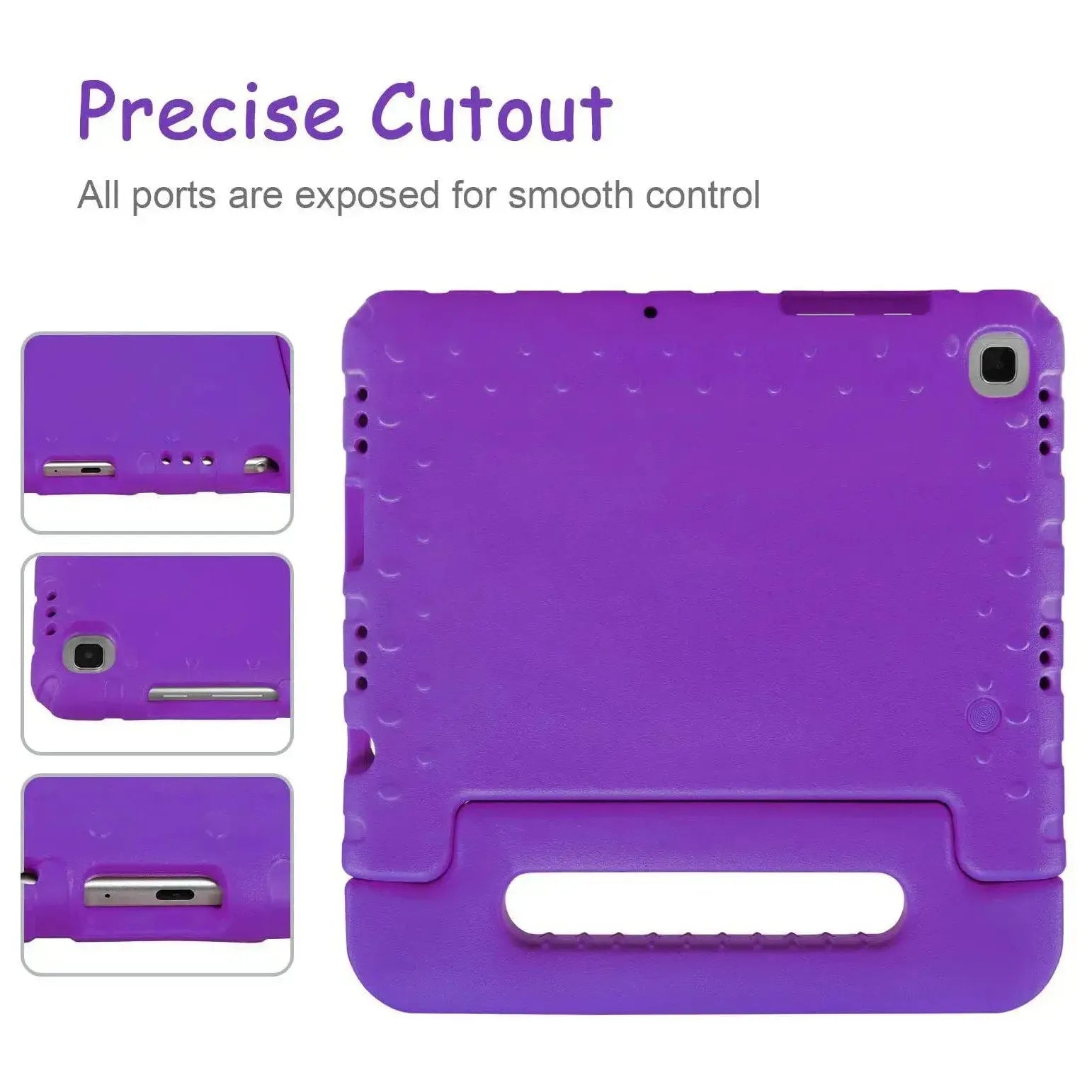 For Samsung Galaxy Tab A7 10.4 2020 Kids Case Shockproof Cover With Stand - Purple