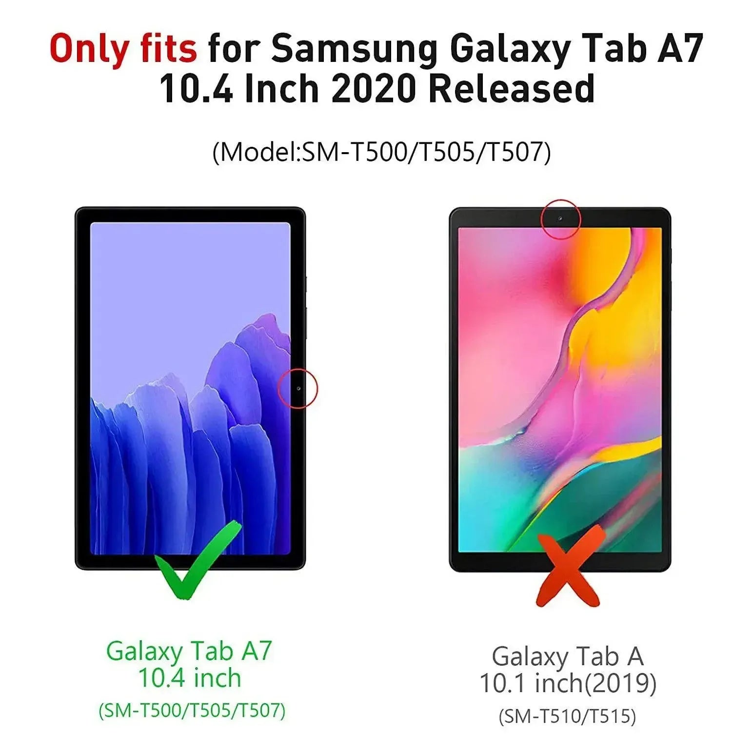 For Samsung Galaxy Tab A7 10.4 2020 Kids Case Shockproof Cover With Stand - Purple