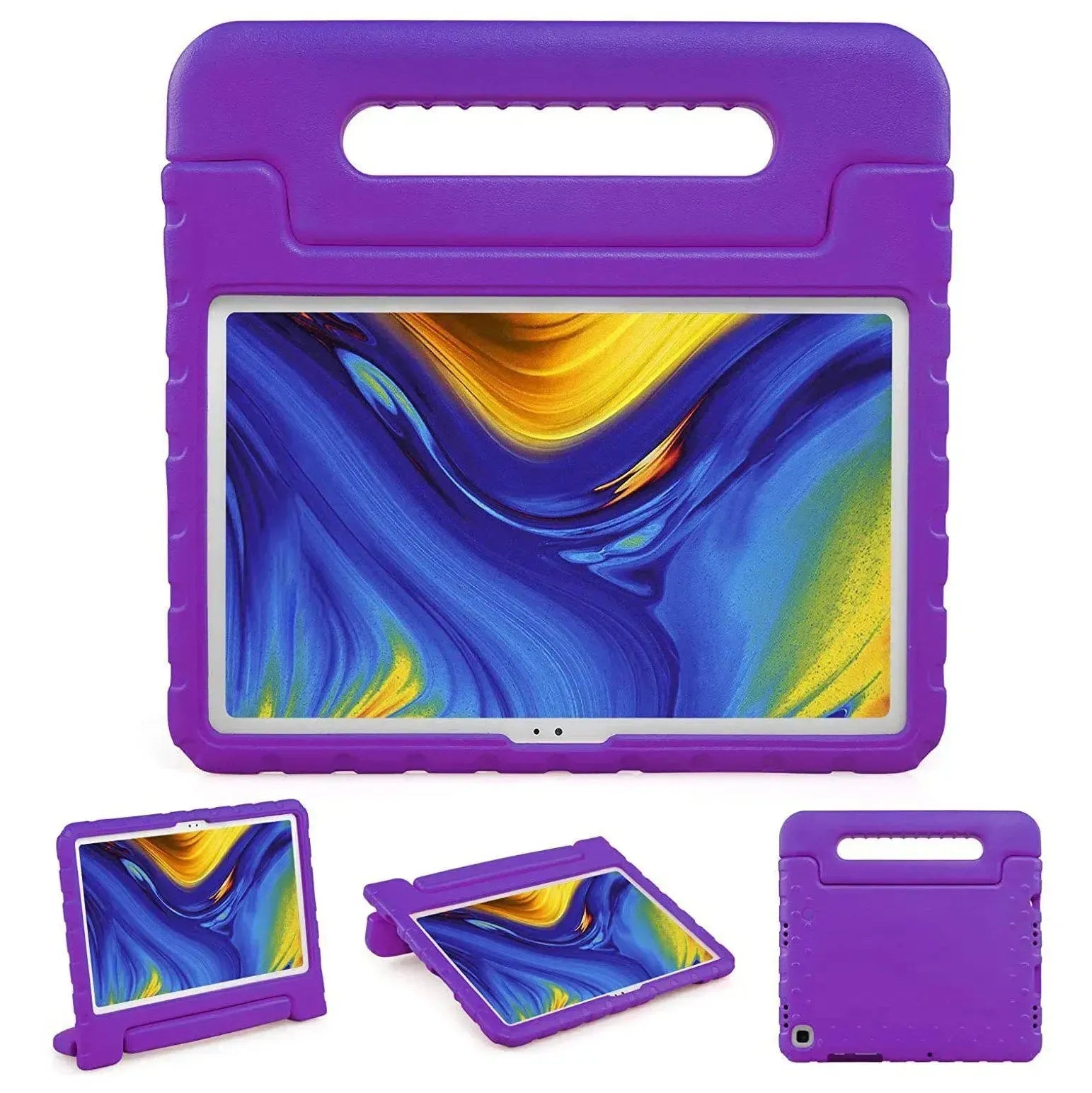 For Samsung Galaxy Tab A7 10.4 2020 Kids Case Shockproof Cover With Stand - Purple