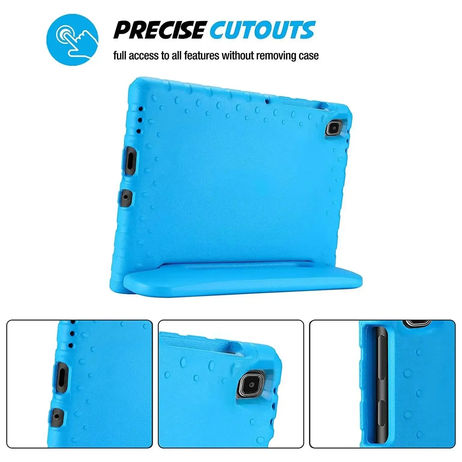 For Samsung Galaxy Tab A7 Lite Kids Case Shockproof Cover With Stand - Blue
