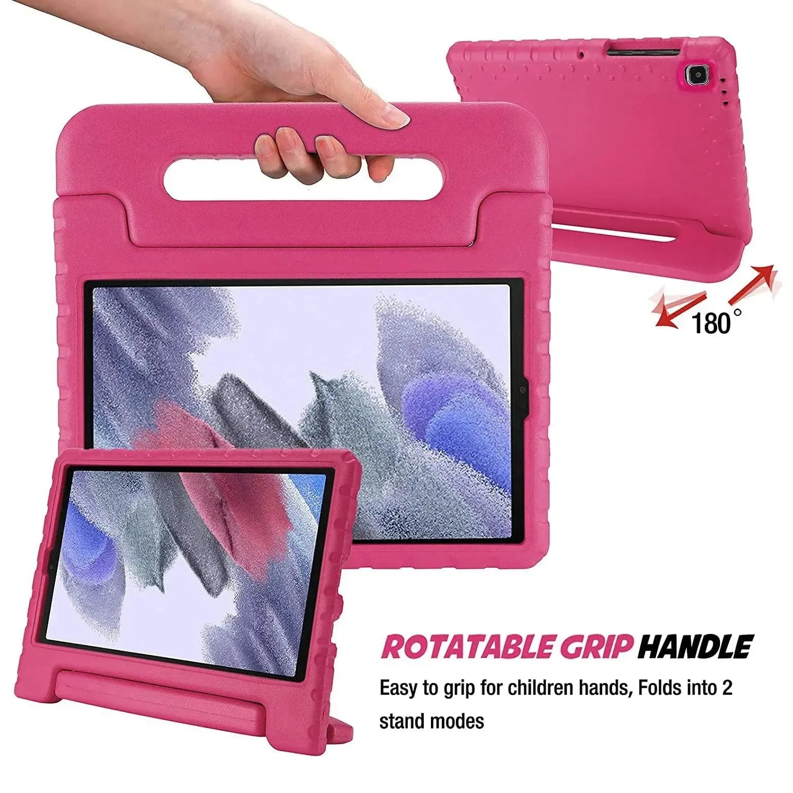 For Samsung Galaxy Tab A7 Lite Kids Case Shockproof Cover With Stand - Pink