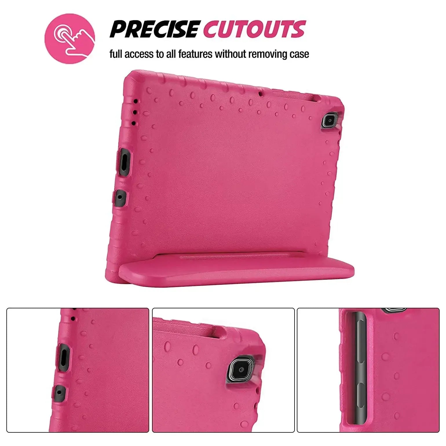 For Samsung Galaxy Tab A7 Lite Kids Case Shockproof Cover With Stand - Pink