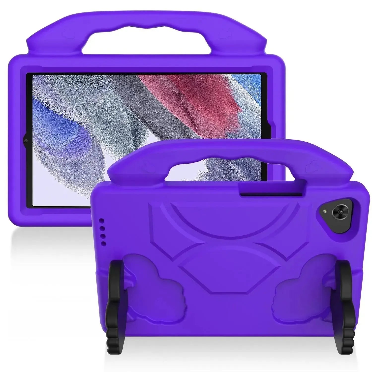 For Samsung Galaxy Tab A7 Lite Kids Friendly Case Shockproof Cover With Thumbs Up - Purple