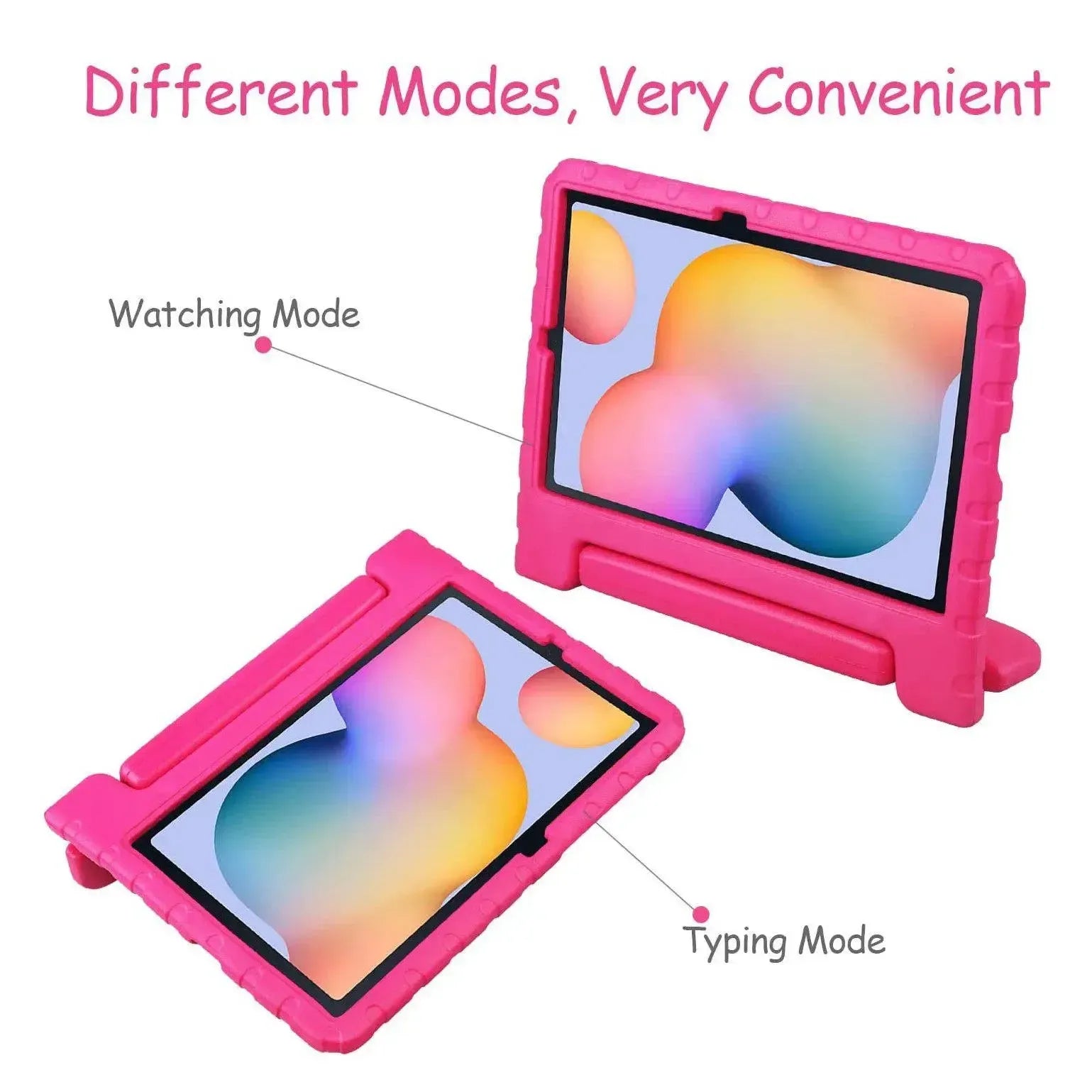 For Samsung Galaxy Tab S6 Lite Kids Case Shockproof Cover With Stand - Pink