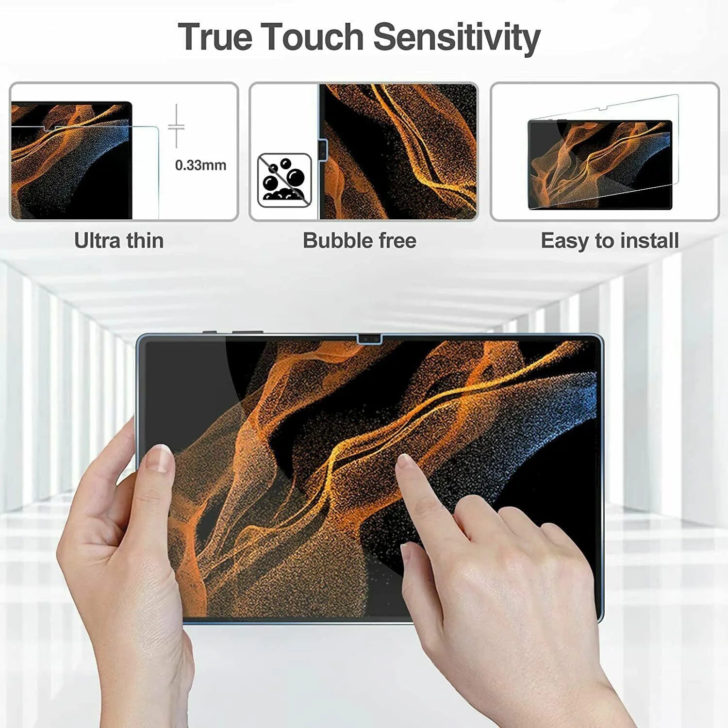 For Samsung Galaxy Tab S8 Ultra Tempered Glass Screen Protector