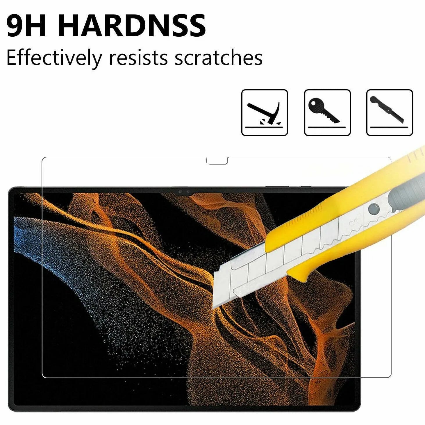 For Samsung Galaxy Tab S8 Ultra Tempered Glass Screen Protector