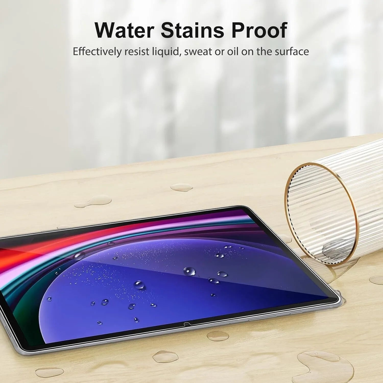 For Samsung Galaxy Tab S9 FE Plus Tempered Glass Screen Protector