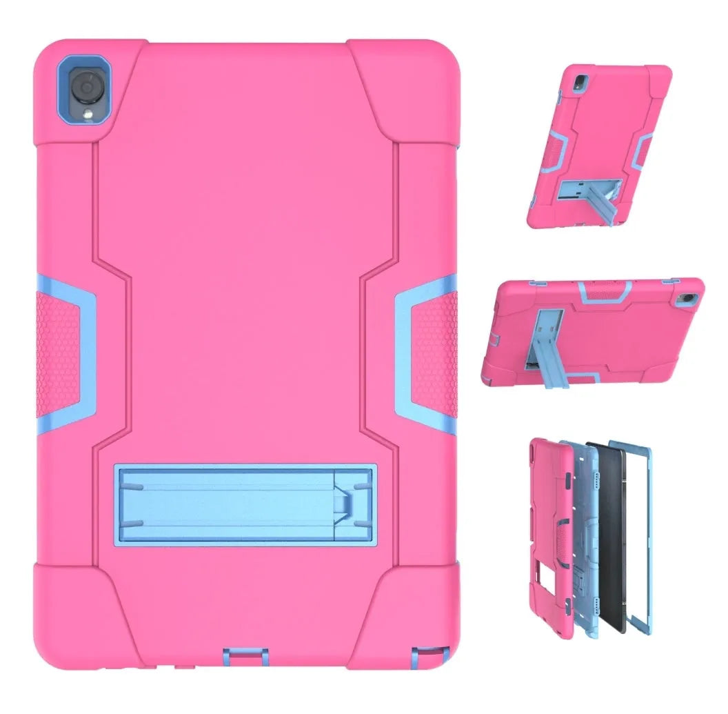 For Samsung Galaxy Tab S9 Plus / S9 FE Plus Hard Case Survivor with Stand Rose