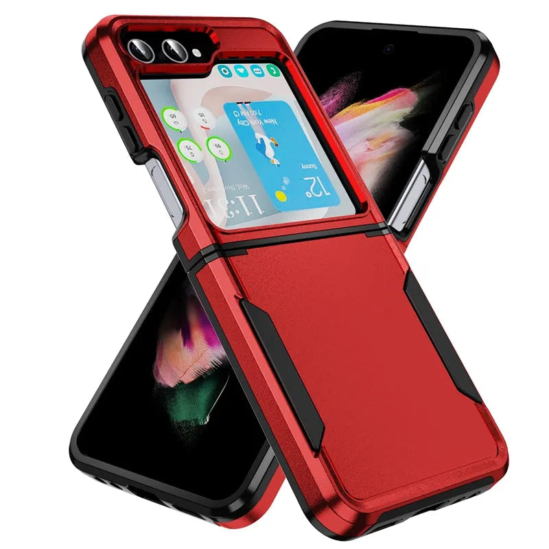 For Samsung Galaxy Z Flip 4 Symmetry Exploiter Case Red