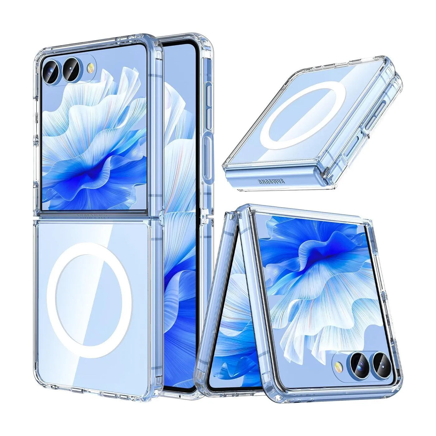 For Samsung Galaxy Z Flip 7 Crystal Magsafe Case Transparent