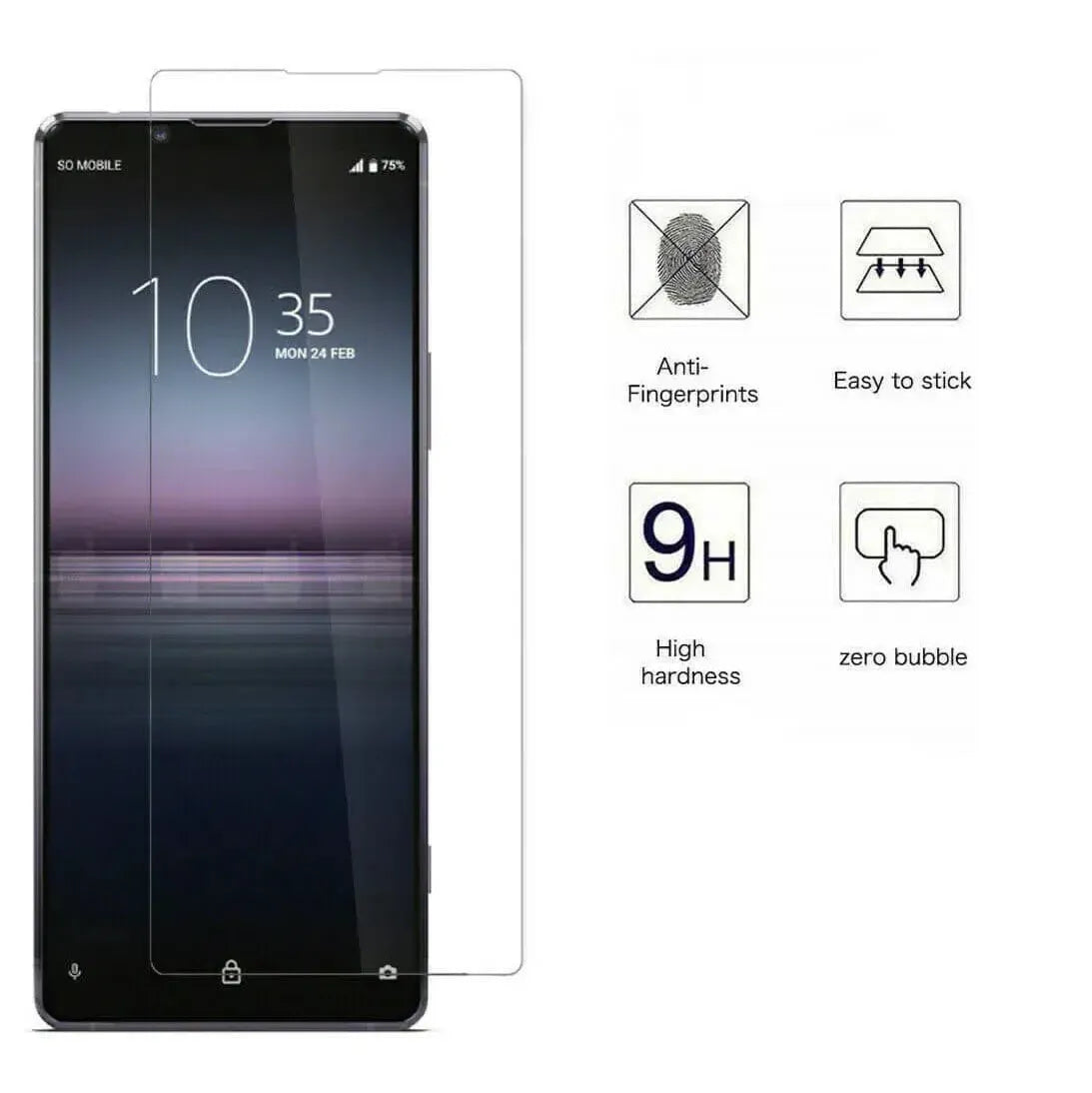 For Sony Xperia 1 II Tempered Glass / Screen Protector