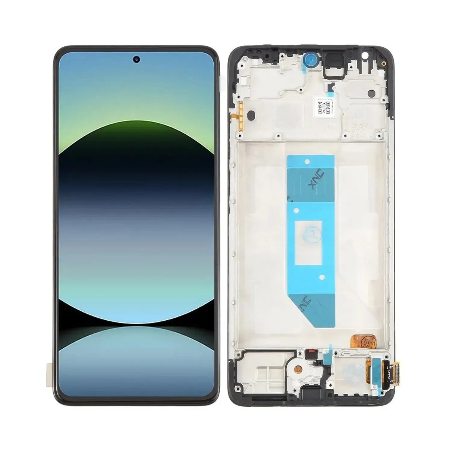 For Xiaomi Redmi Note 14 4G Replacement OLED LCD Touch Screen Assembly With Frame - Black
