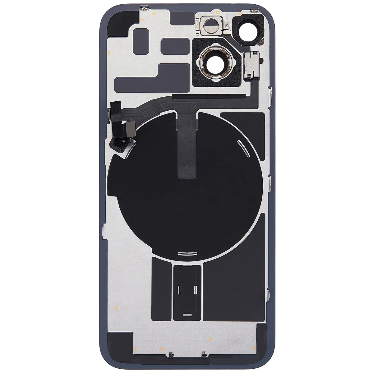 For iPhone 14 Back Glass With MagSafe Magnet, NFC & Flashlight Flex Pulled - Grade B - Purple