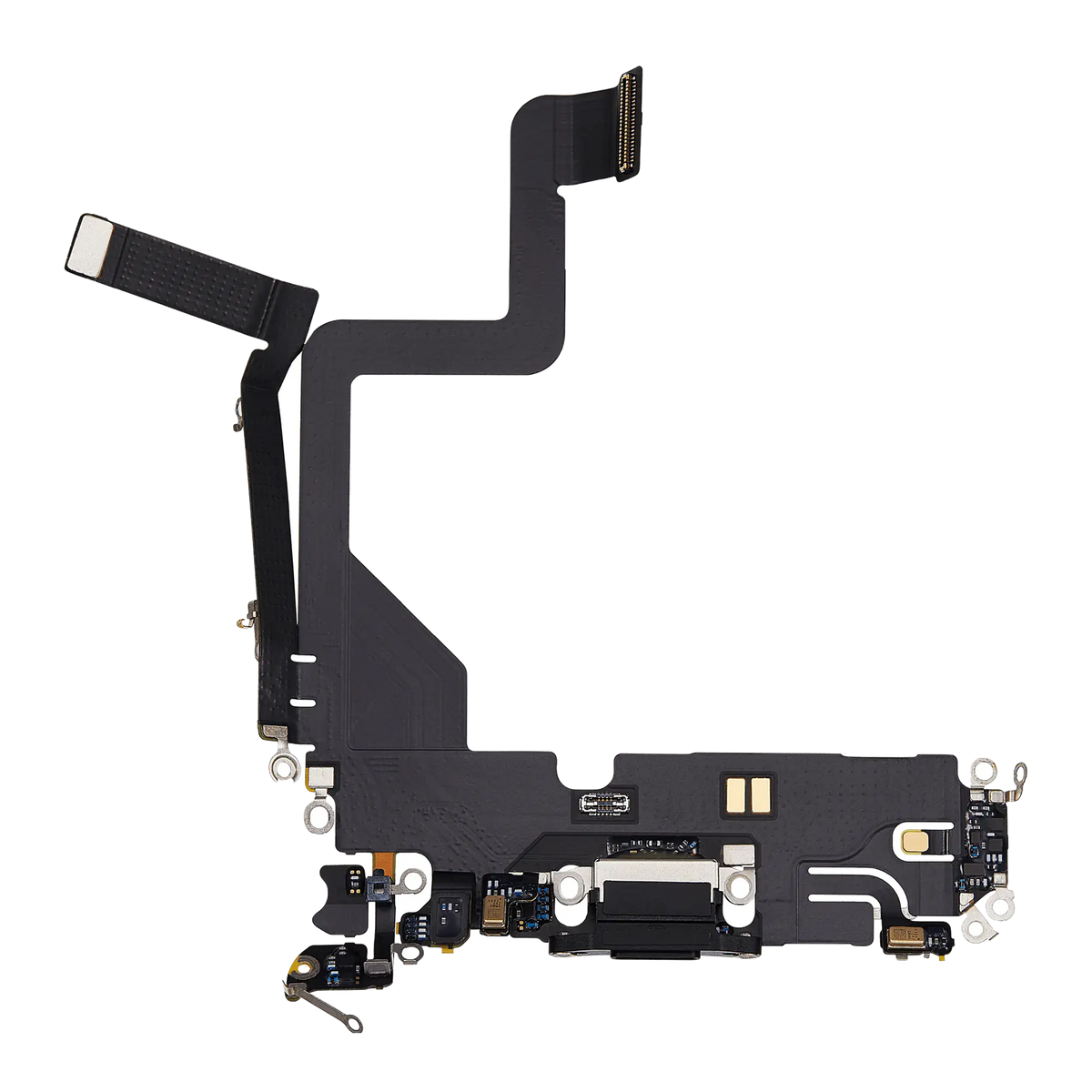For iPhone 14 Pro Charging Port Flex Cable Pulled - Space Black