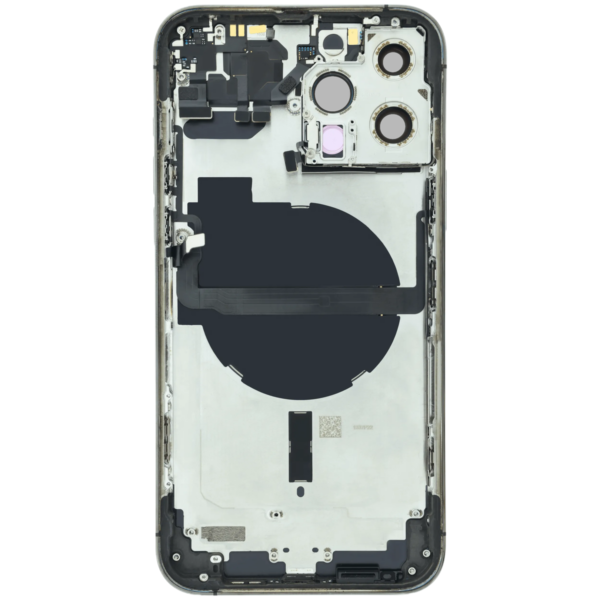 For iPhone 14 Pro Max Back Housing With Charging Port & Small Parts EU / Global Version Pulled - Grade C - Space Black