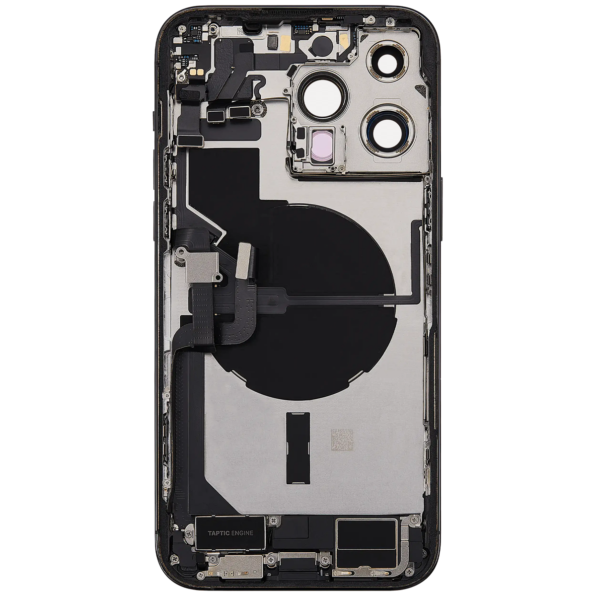 For iPhone 14 Pro Max Back Housing With Charging Port & Small Parts US Version Pulled - Grade B - Space Black