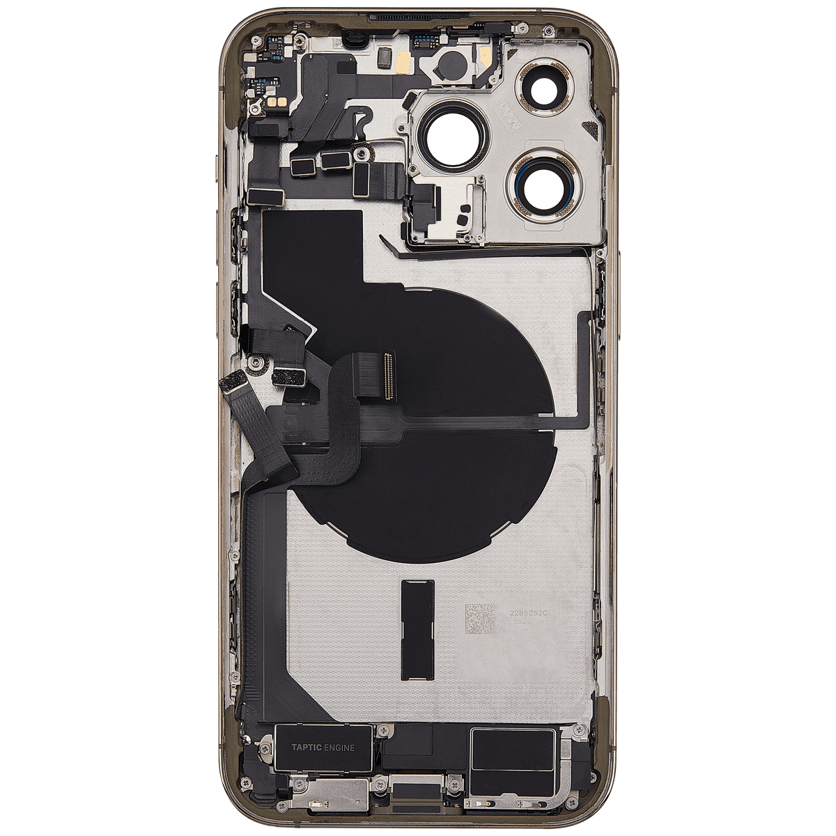 For iPhone 14 Pro Max Back Housing With Charging Port & Small Parts US Version Pulled - Grade C - Gold