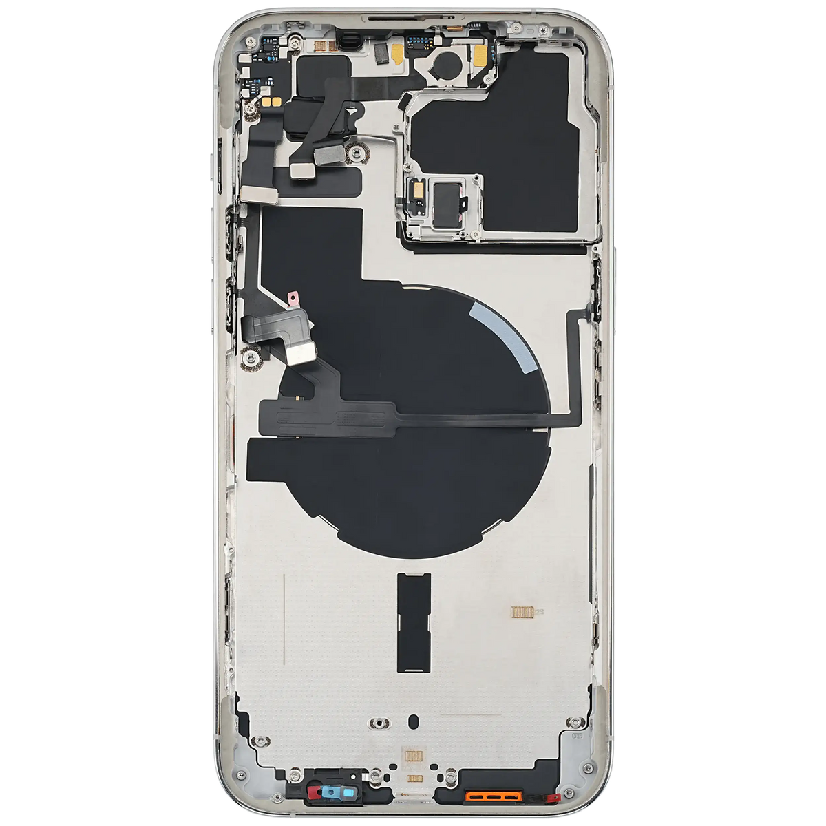 For iPhone 14 Pro Max Back Housing With Small Parts EU / Global Version Pulled - Grade C - Silver