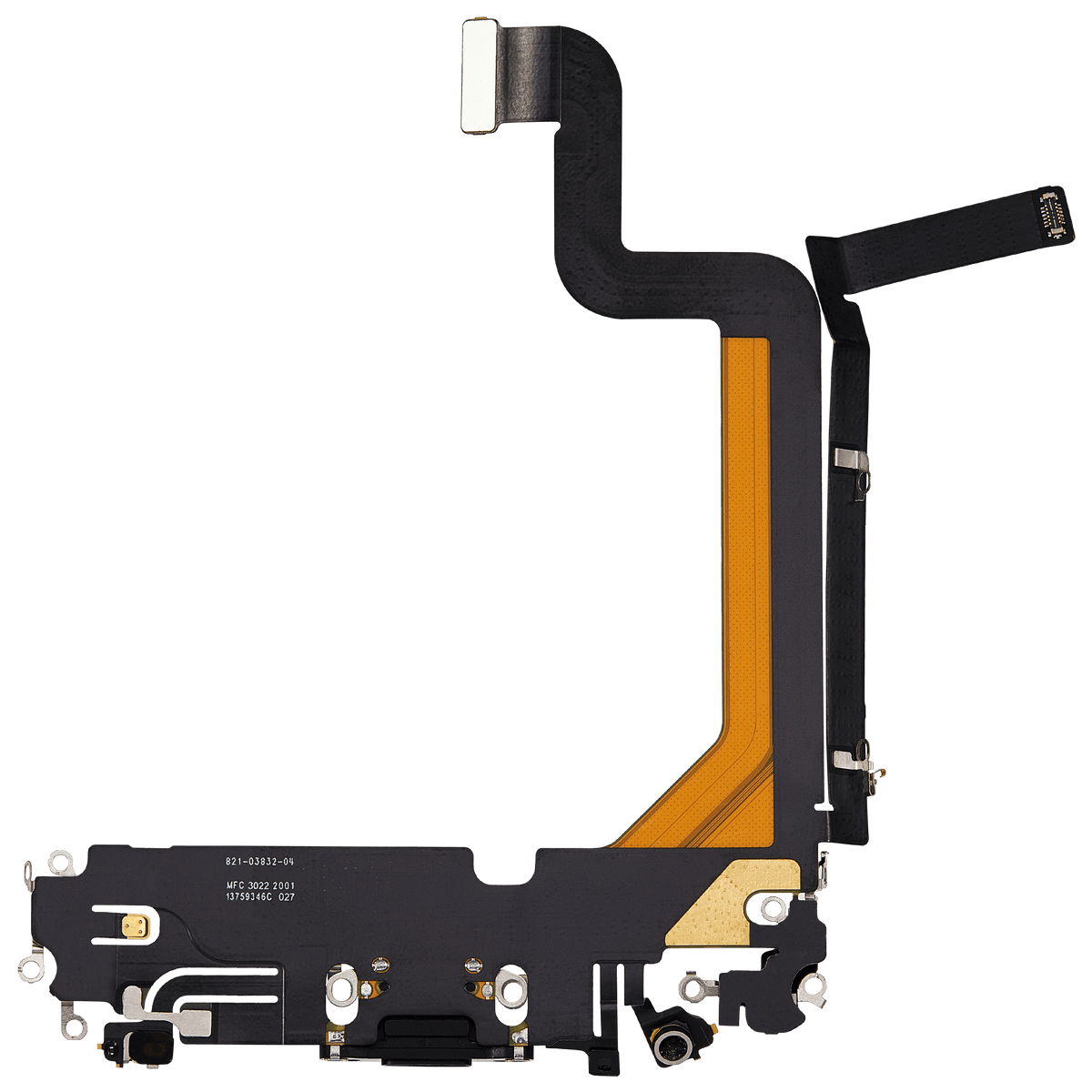 For iPhone 14 Pro Max Charging Port Flex Cable Pulled - Space Black