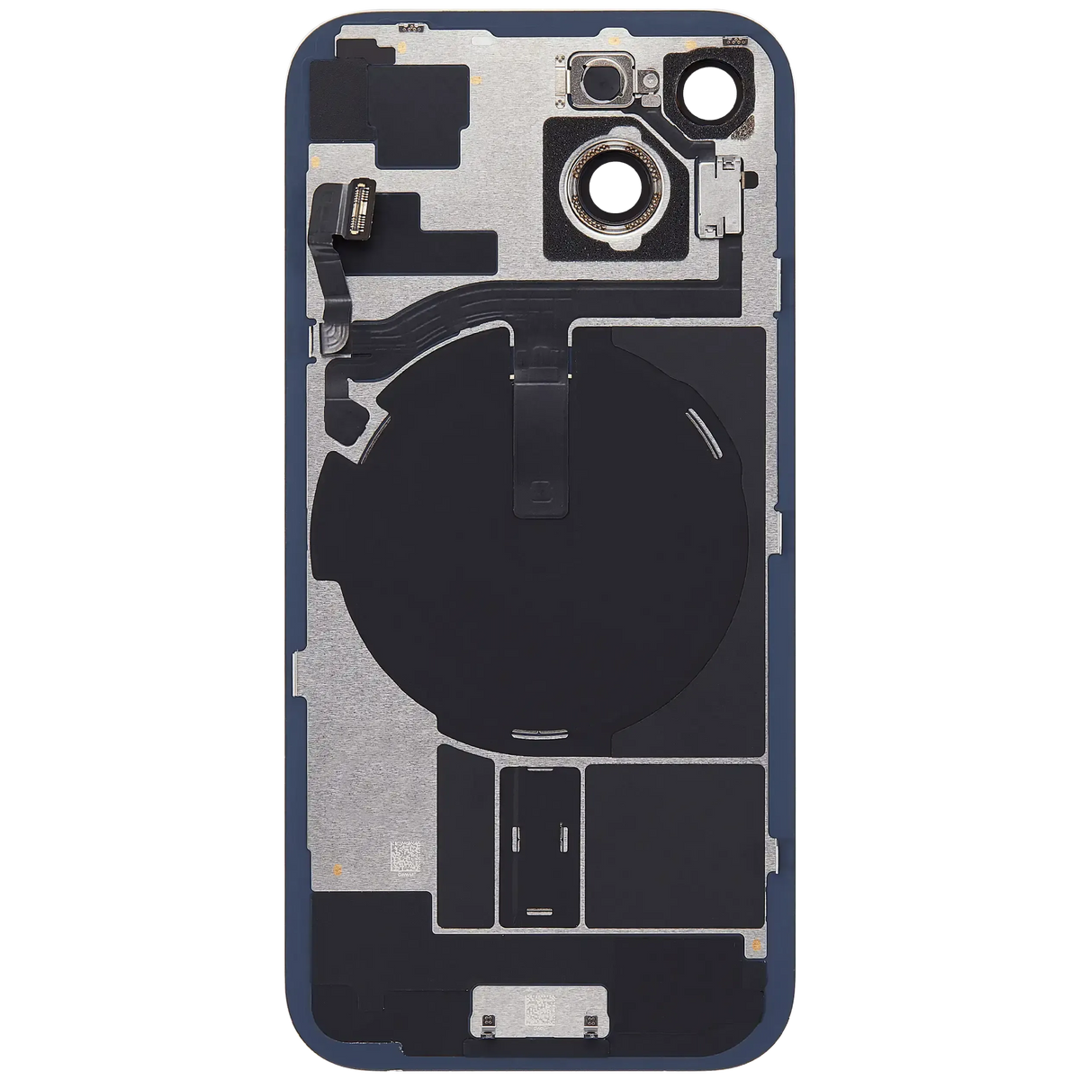 For iPhone 15 Back Glass With MagSafe Magnet, NFC & Flashlight Flex Pulled - Grade B - Blue