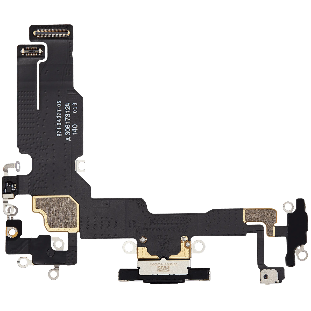 For iPhone 15 Charging Port Flex Cable Pulled - Black