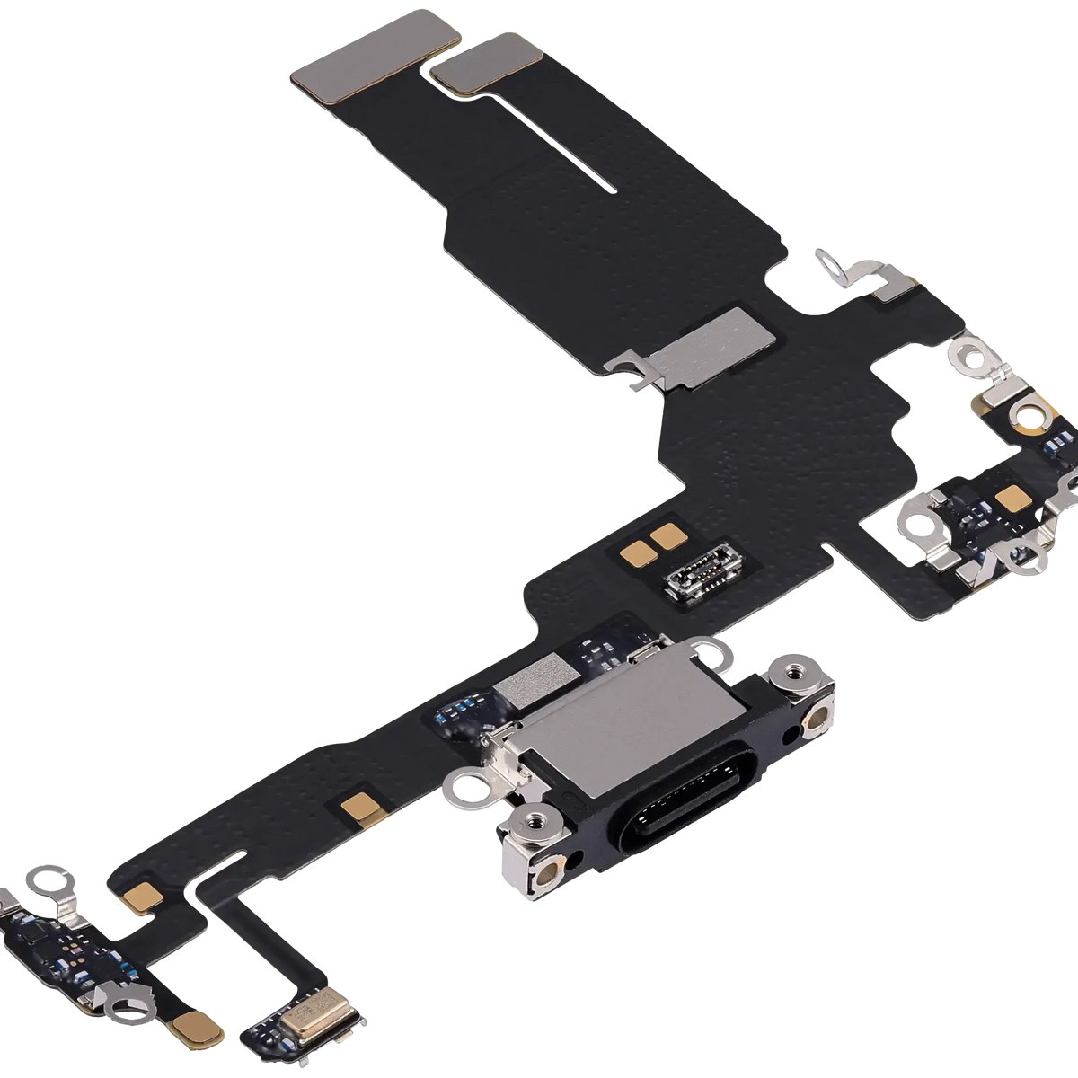 For iPhone 15 Charging Port Flex Cable Pulled - Black