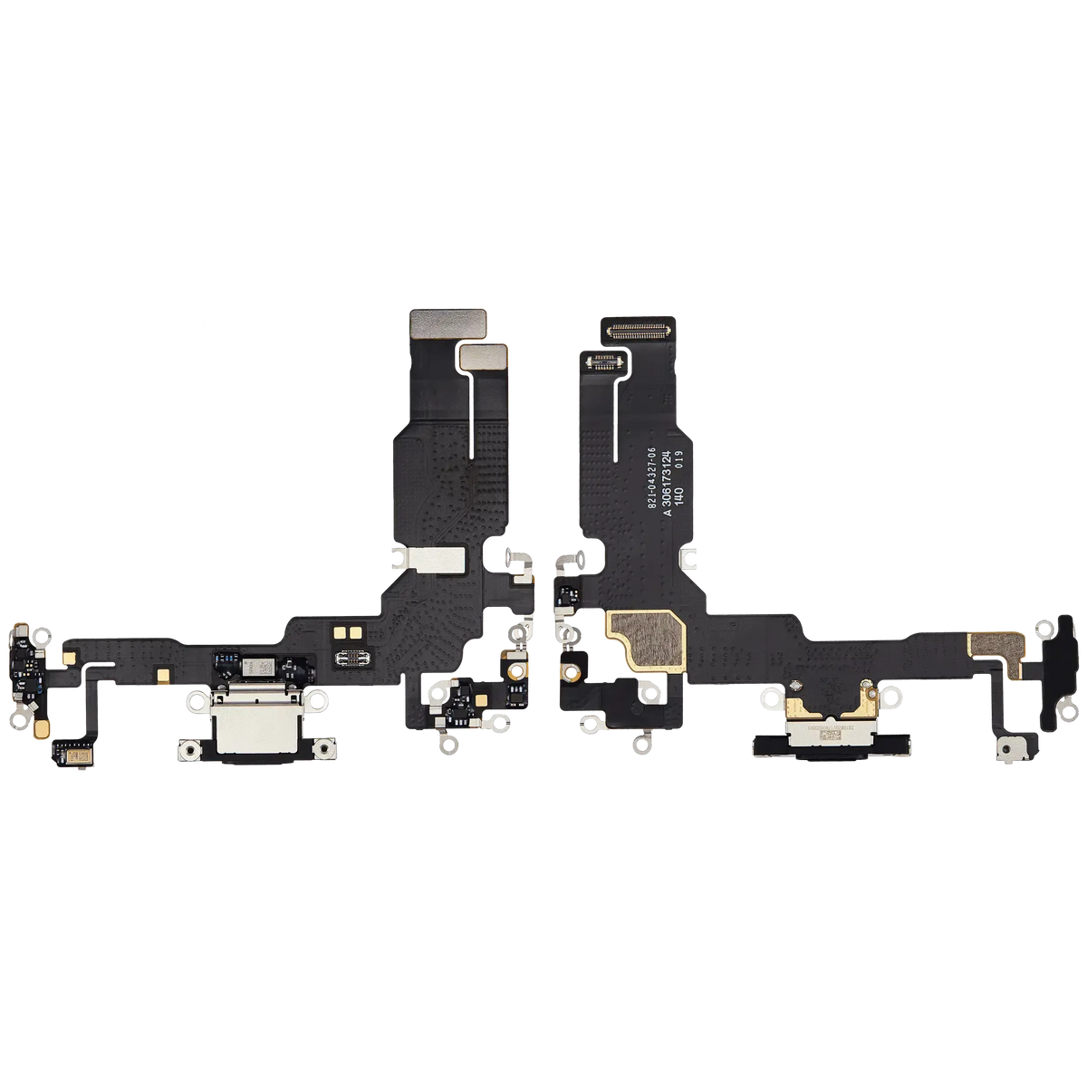 For iPhone 15 Charging Port Flex Cable Pulled - Black
