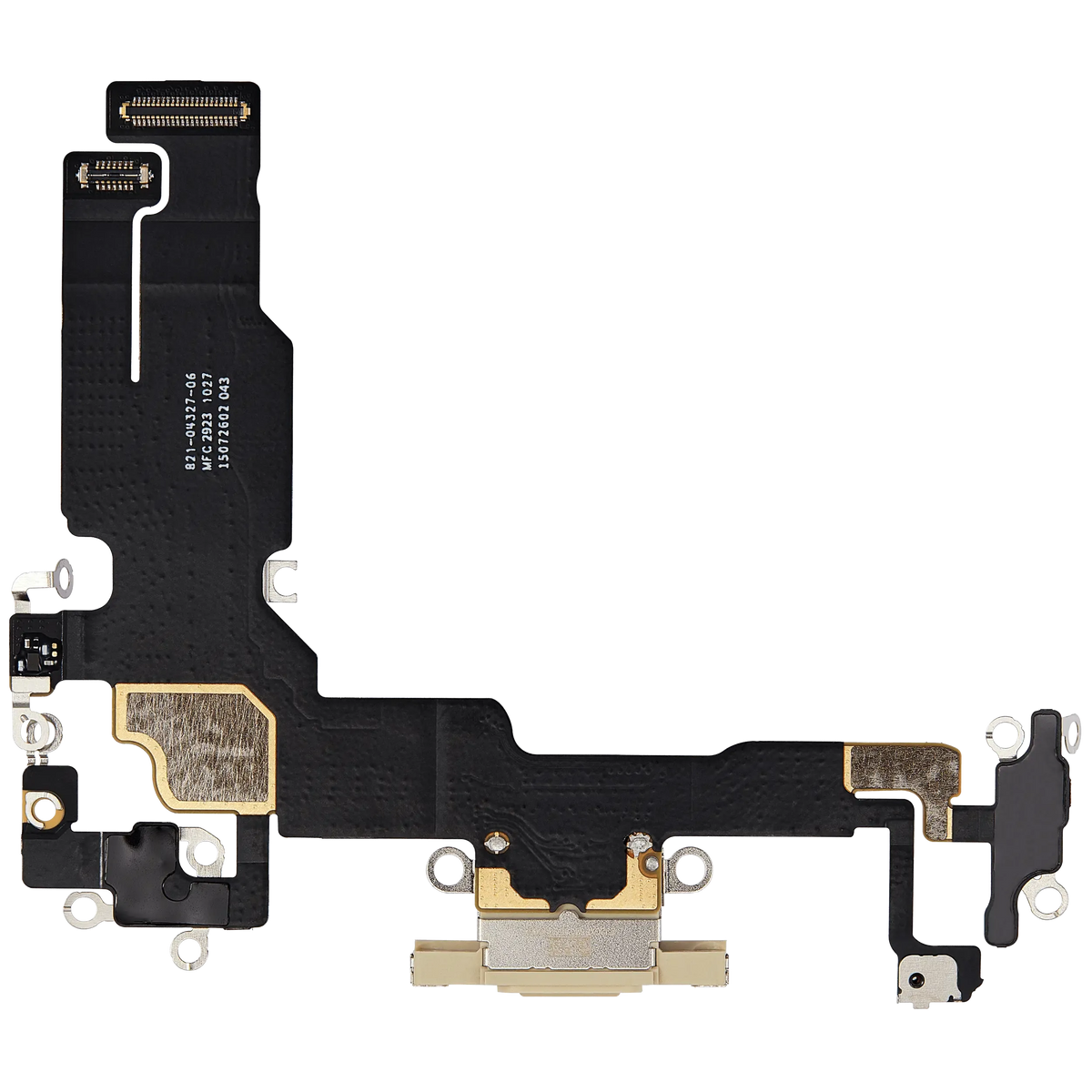 For iPhone 15 Charging Port Flex Cable Pulled - Yellow