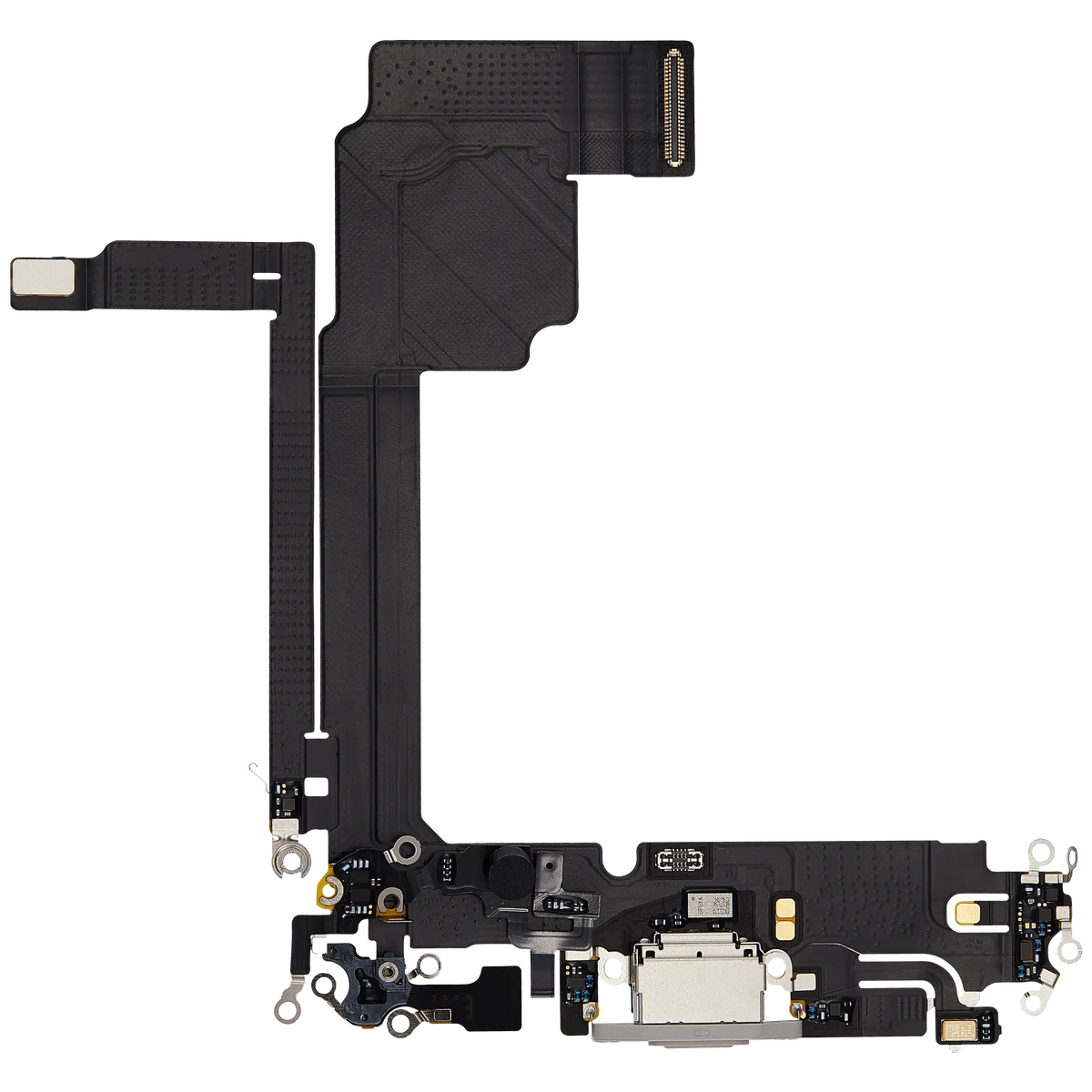 For iPhone 15 Pro Max Charging Port Flex Cable Pulled - White Titanium