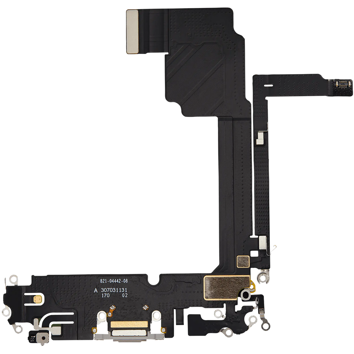 For iPhone 15 Pro Max Charging Port Flex Cable Pulled - White Titanium