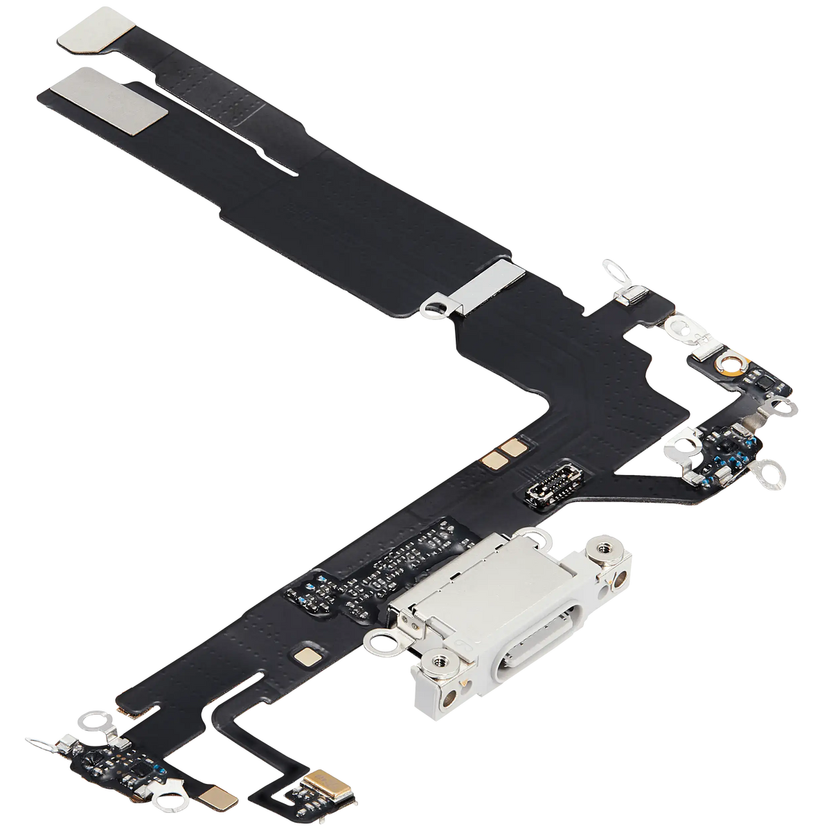 For iPhone 16 Charging Port Flex Cable | Aftermarket Plus - White